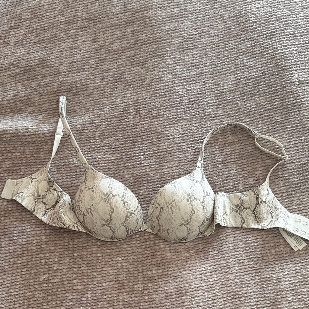 Brand New Skims Snake Print Ultimate Teardrop Push Up Bra